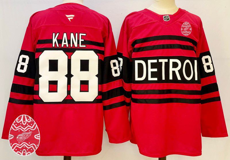 Men Detroit Red Wings #88 Kane Red Fanatics 2025 NHL Jersey style 2->detroit red wings->NHL Jersey